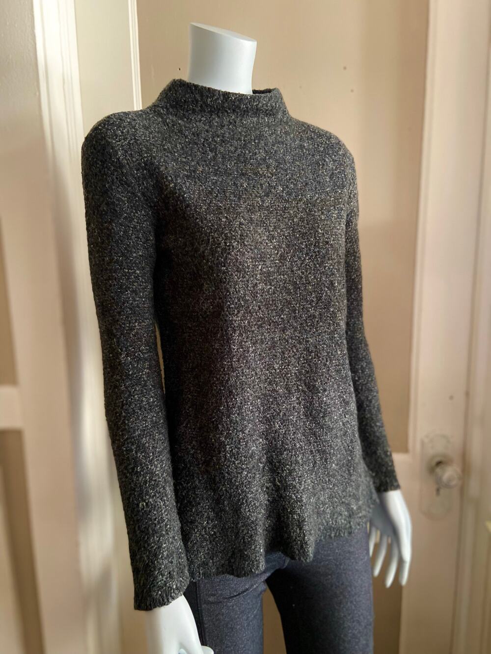 OLD NAVY Gray Speckled Mock Neck Sweater sz XS